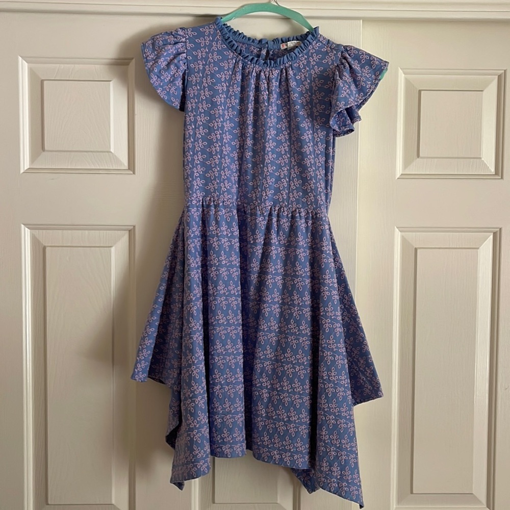 Like new JCrew Crewcuts size 10 pink and blue dress.